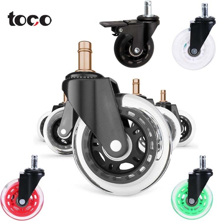 toco office chair locking casters wheels table desk furniture casters wheels metal pu swivel caster