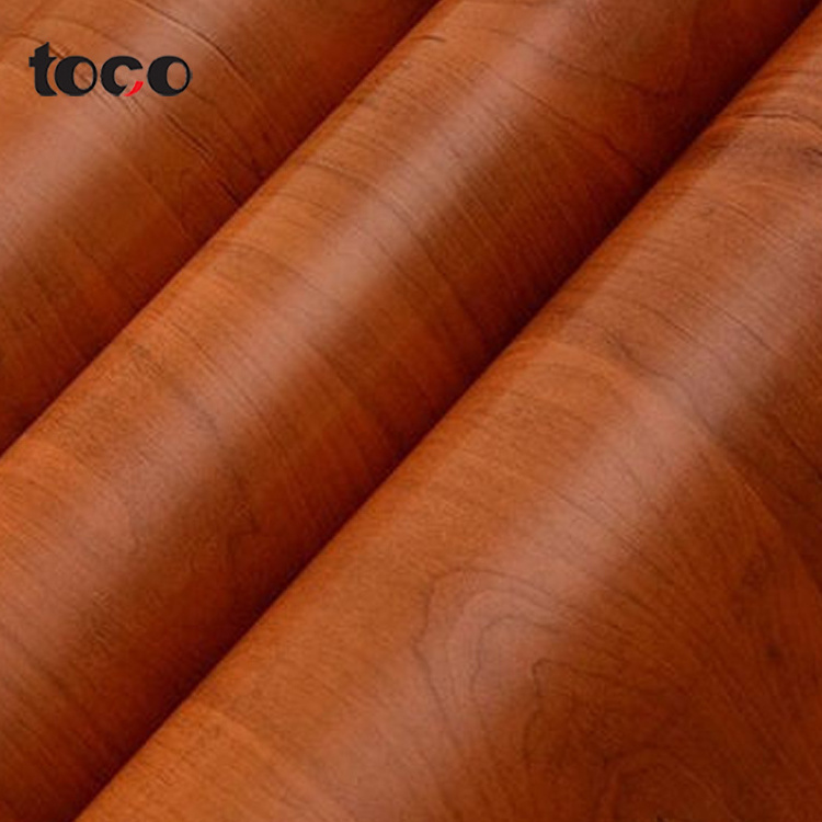 toco plastic lamination film membrane deco pvc sheet mdf overlay paper melamine paper for plywood