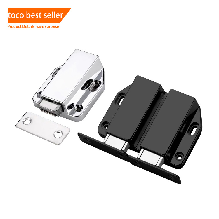 Toco Manufacturers Aluminium Iron Abs Concealed Kitchen Magnetic Double Door Catches Furniture Cabinet Door Closers Strong