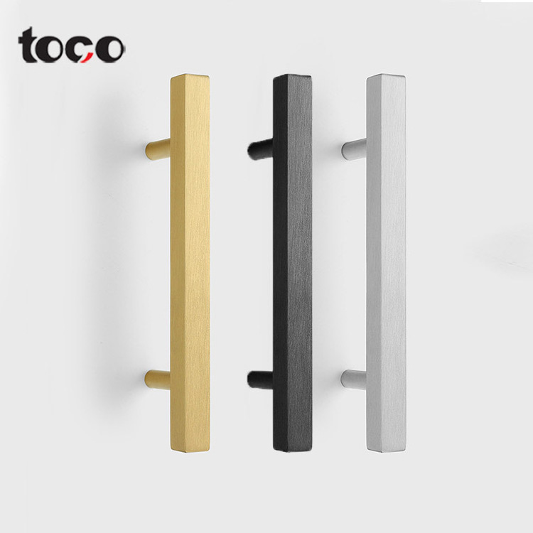 toco cabinet handle groove  inside screw champagne handle furniture chrome wardrobe door handles