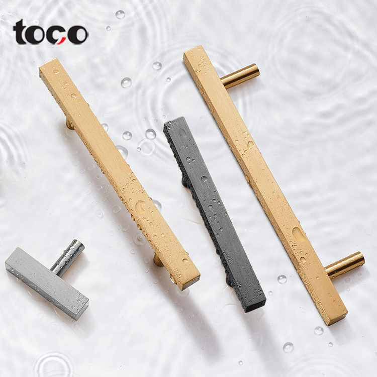 toco cabinet handle groove  inside screw champagne handle furniture chrome wardrobe door handles