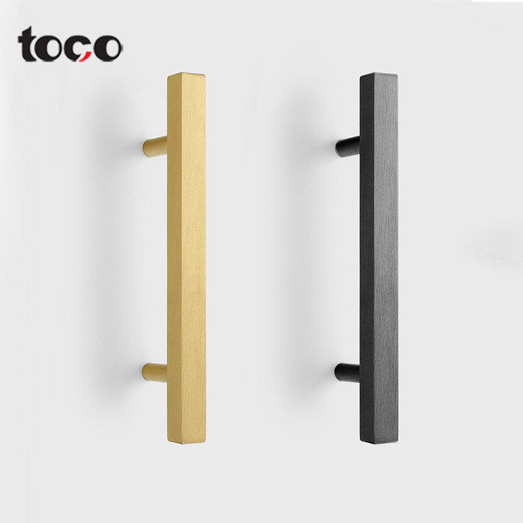 toco cabinet handle groove  inside screw champagne handle furniture chrome wardrobe door handles