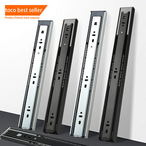 toco drawer slide Full Extension Ball Bearing Telescopic channel Stainless steel Cabinet Drawer Slide