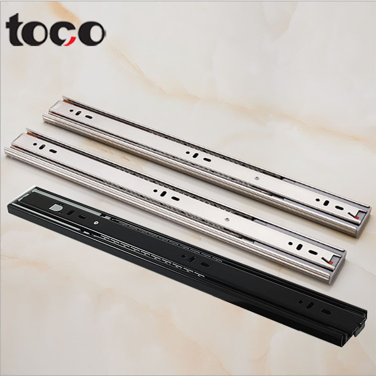 toco Kitchen Cupboard Stainless Steel Drawer slide Soft Closing Ball Bearing Heavy Duty Drawer slides sliding kitchen drawer