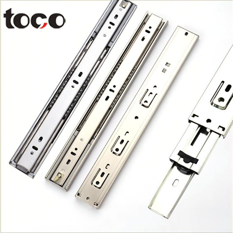 toco heavy duty locking slides full extens telescopic rail roller bearing drawer metal drawer rail