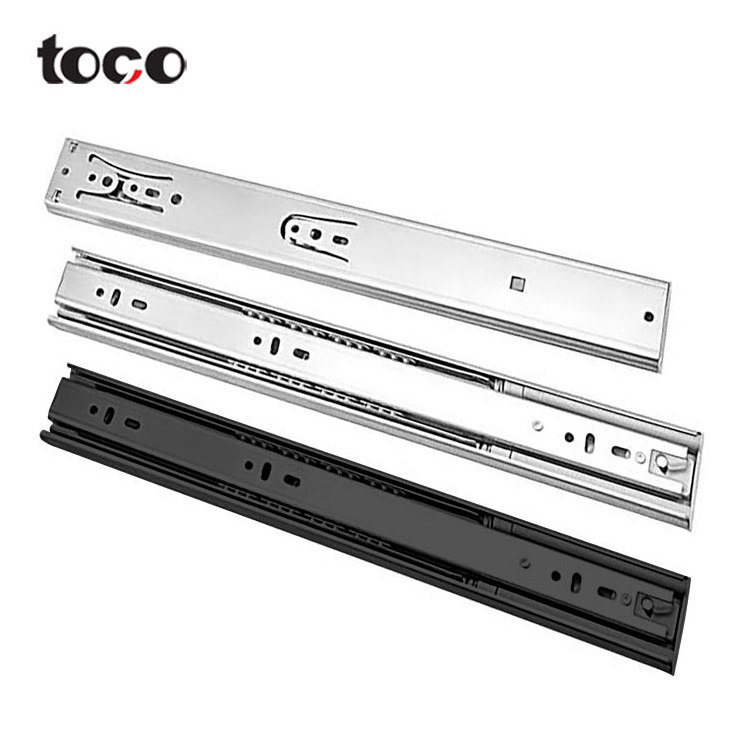 toco heavy duty locking slides full extens telescopic rail roller bearing drawer metal drawer rail