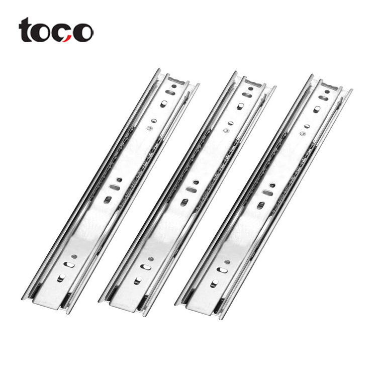 TOCO furniture kitchen telescopic slide push open telescopic rails correderas telescopicas drawer runner