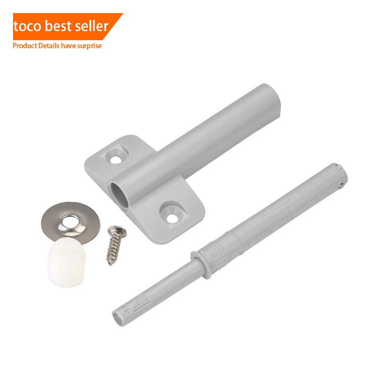 Toco Small Plastic Push To Open Latch For Cabinet Door Fasteners Drawer Push Self Closing Cabinet Door Latche Rebound Device