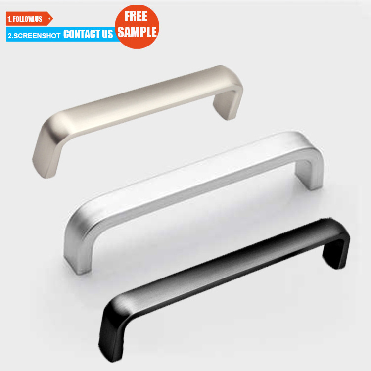 TOCO u shape aluminum handle pull u shaped cabinet pulls aluminum handle bar bathroom cabinet handle