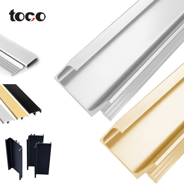 toco Knob For Kitchen Cabinet G Brushed Satin Drawer  Interior Door Armrest Frame Aluminum Pull Handle