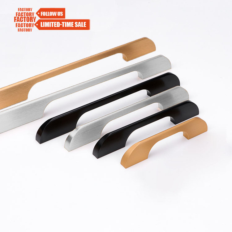 TOCO furniture cupboard modern hardware d shape cabinet drawer pull handles oak 160mm cabinet handle wood