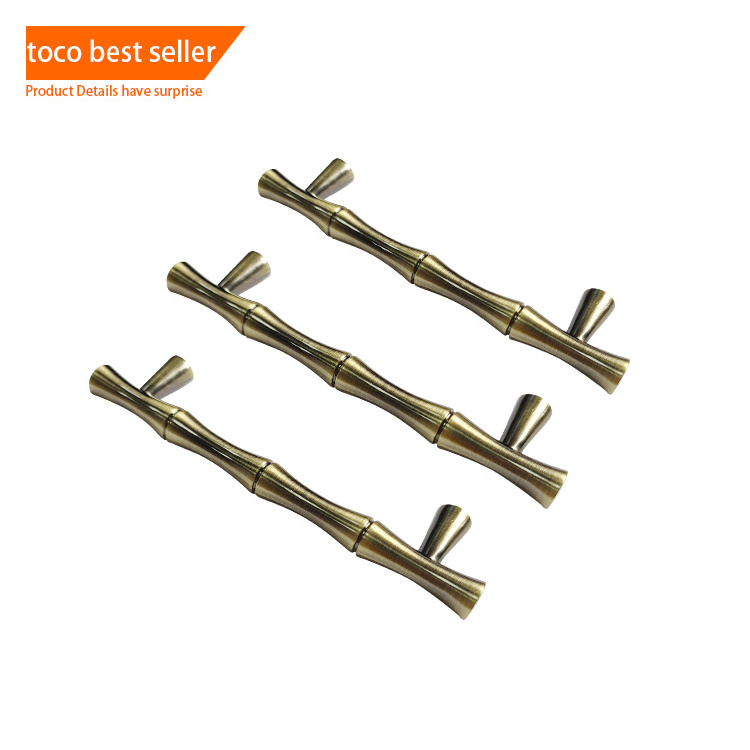 Toco zinc alloy hardware handle unique door knobs and handles premium kitchen cabinet long handle