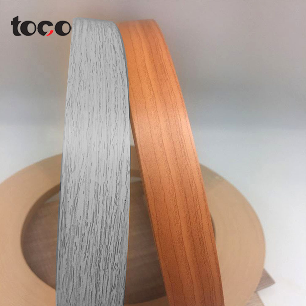 toco plastic kitchen cabinet Pvc Acrylic Edge Banding tape furniture abs edging tape for mdf metal edge banding