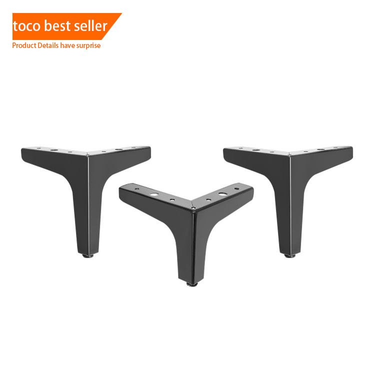 Toco Aluminum Alloy Thick Tube 50mm Diameter Chrome Sofa Aluminum Coffee Table Leg Metal Rollers Furniture Legs