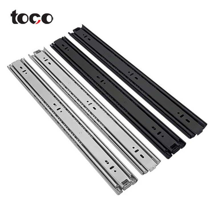 toco drawer roller telescopic slide drawer hardware rails types drawer guide system slide damping buffer rail