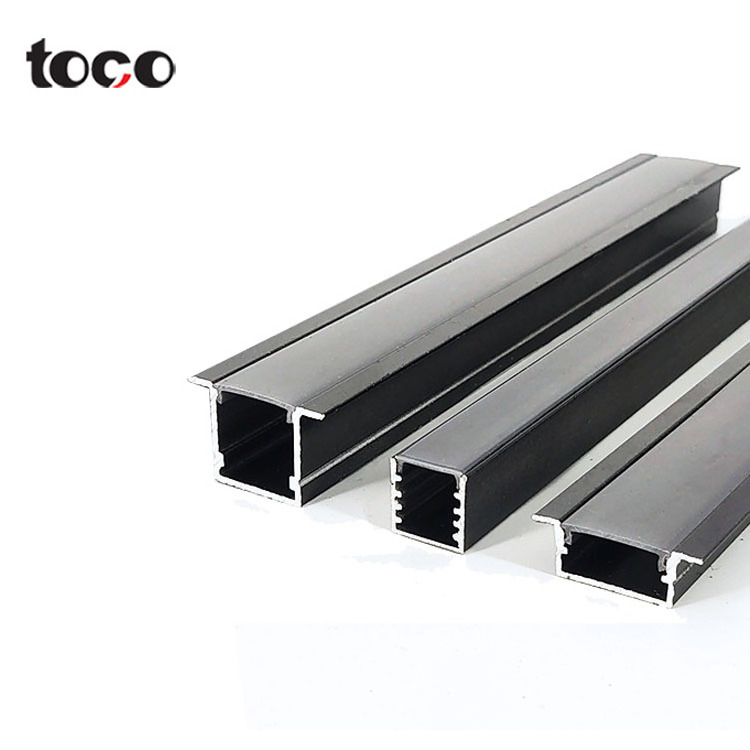 toco For Strips Plaster Aluminum Flat Channel Ceiling Wide Mirror White Light Bar Round Aluminium Led Profile