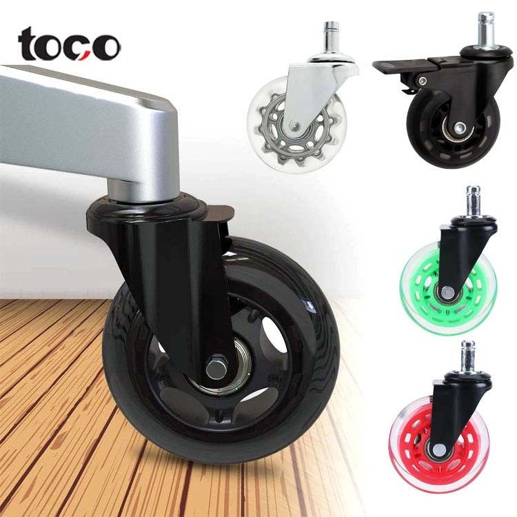 toco table pu wheel swivel chair furniture casters wheelss for carpet