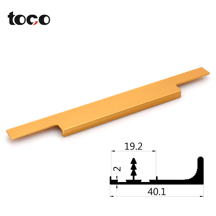 Toco Kitchen Drawer Wardrobe Door Pull Handle Cabinet Invisible Long Hardware Handle