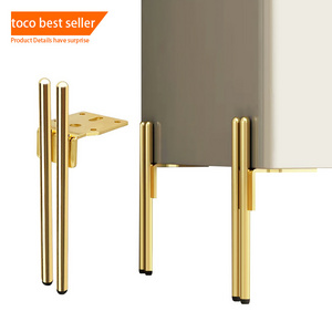 Toco Furniture Legs Modern Luxury Feet Steel Metal Furniture accessories gold Sofa Legs