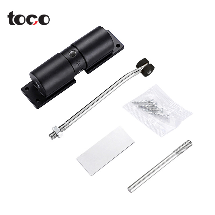 toco Aluminum automatic installing french Fireproof Spring Self Closing door closer Concealed Floor Hinge For Wooden Door