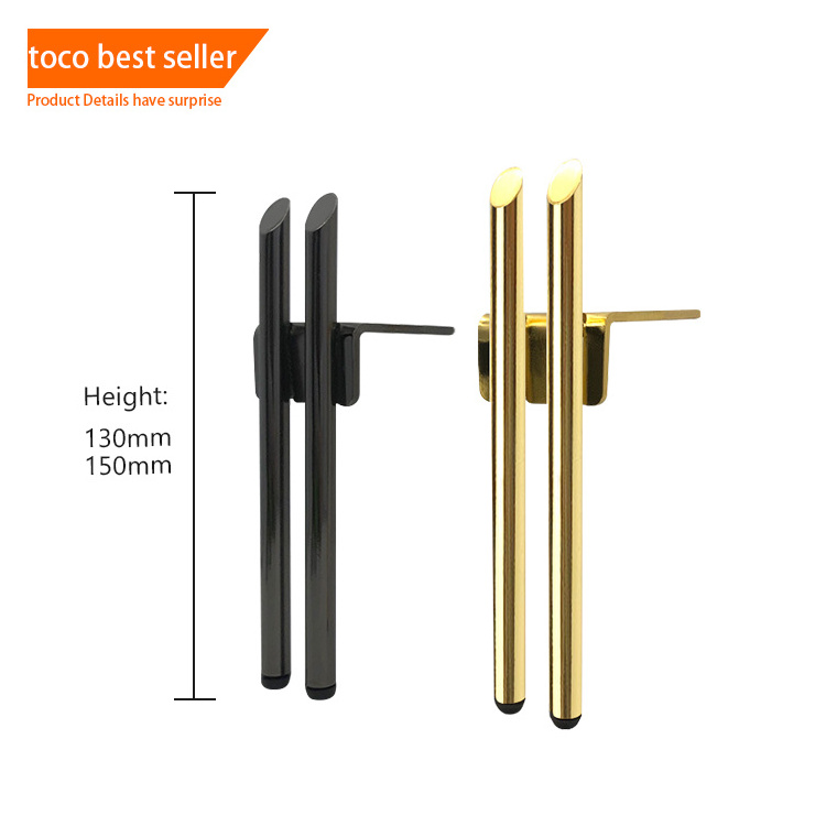 Toco Furniture Legs Modern Luxury Feet Steel Metal Furniture accessories gold Sofa Legs