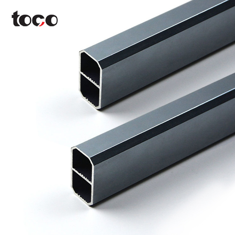 toco TR025 Aluminum Wardrobe Hanging Rail Closet Rod Wardrobe Tube oval Tube