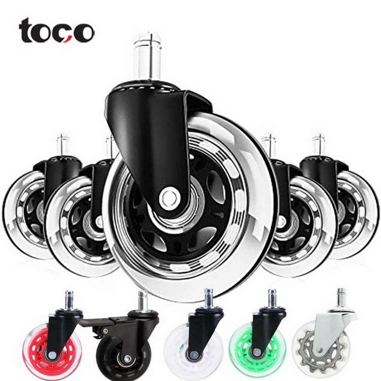 toco office chair locking casters wheels table desk furniture casters wheels metal pu swivel caster