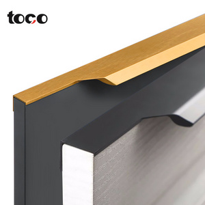 Toco Kitchen Drawer Wardrobe Door Pull Handle Cabinet Invisible Long Hardware Handle