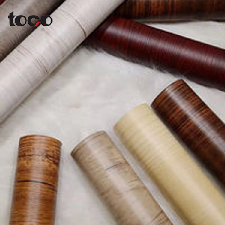 toco plastic lamination film membrane deco pvc sheet mdf overlay paper melamine paper for plywood