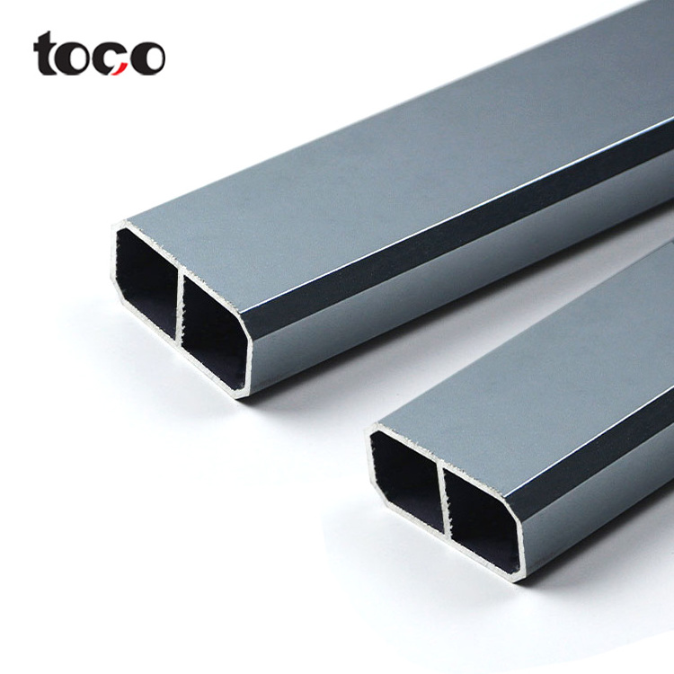 toco TR025 Aluminum Wardrobe Hanging Rail Closet Rod Wardrobe Tube oval Tube