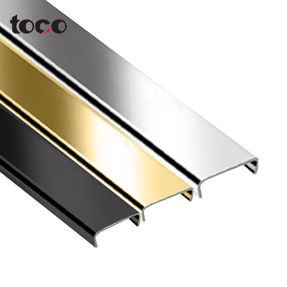 TOCO Shaped Flexible Profile Pvc Aluminum Furniture Shape Molding Edging U Edge Banding Trim Strip