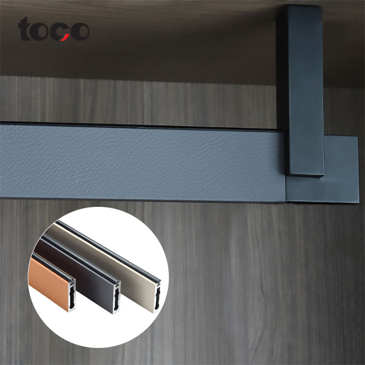 toco TR025 Aluminum Wardrobe Hanging Rail Closet Rod Wardrobe Tube oval Tube