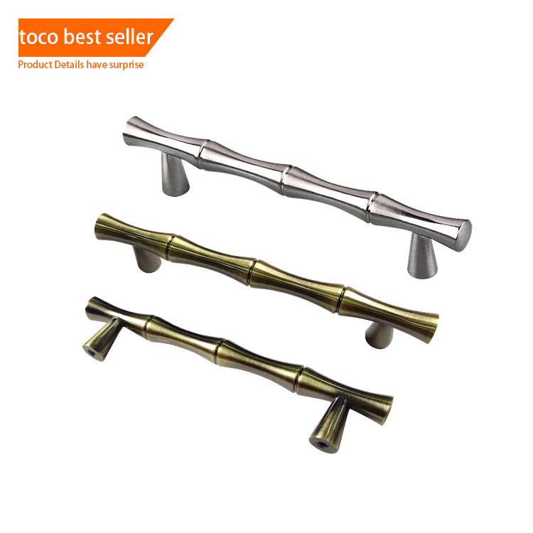 Toco zinc alloy hardware handle unique door knobs and handles premium kitchen cabinet long handle