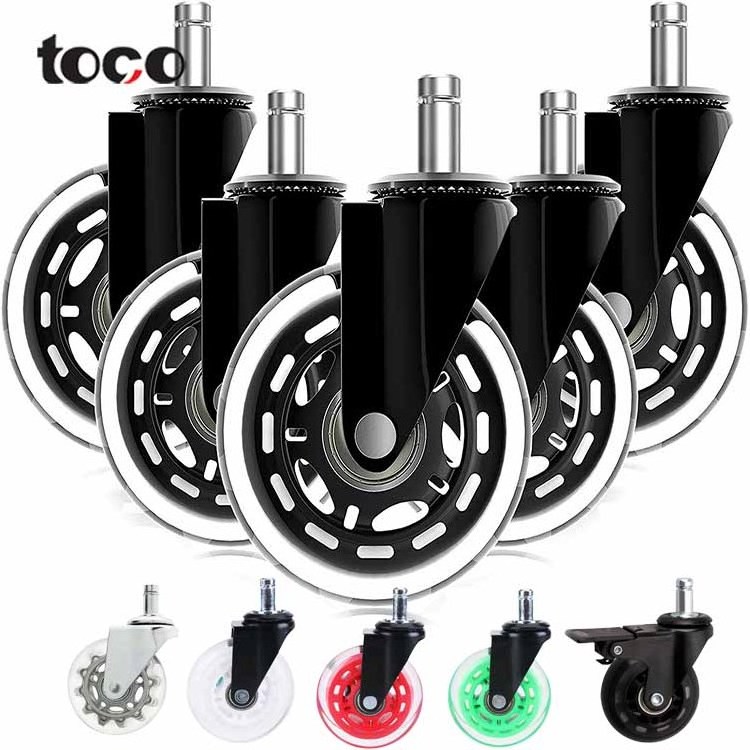 toco office chair locking casters wheels table desk furniture casters wheels metal pu swivel caster