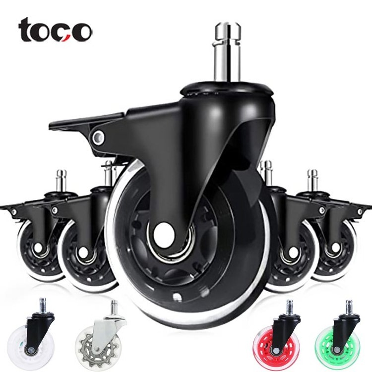 toco table pu wheel swivel chair furniture casters wheelss for carpet