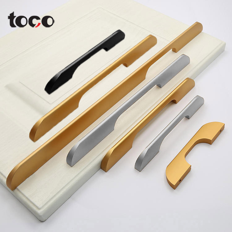 TOCO 5pack kitchen cabinet handles black drawer aluminium cabinet handle antique furniture drawer handle