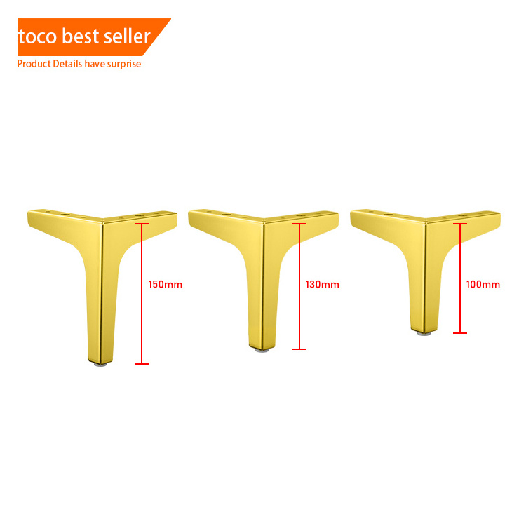 Toco Aluminum Alloy Thick Tube 50mm Diameter Chrome Sofa Aluminum Coffee Table Leg Metal Rollers Furniture Legs