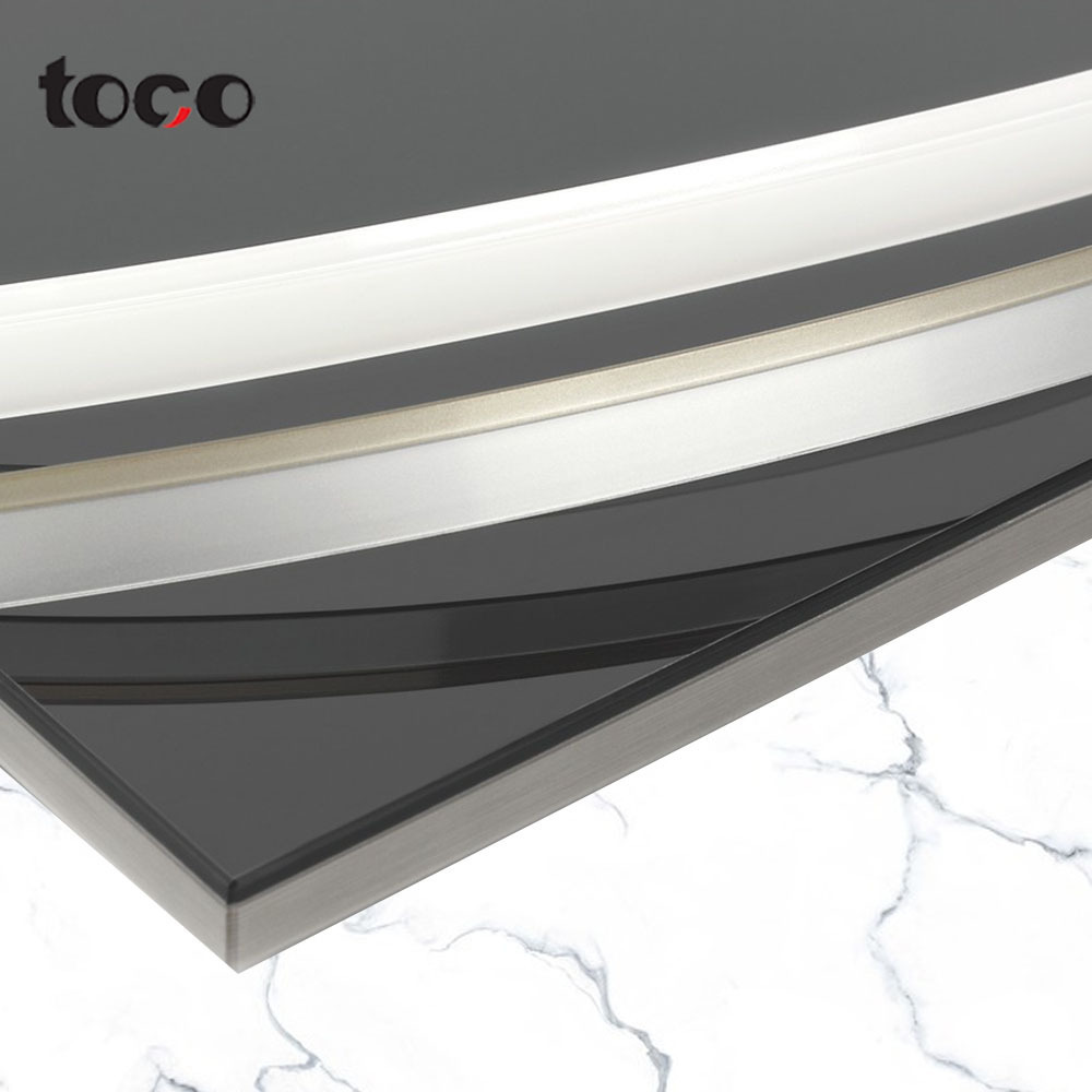 toco rubber countertop edging flexible table pvc molding trim edge banding plastic strips for mdf board