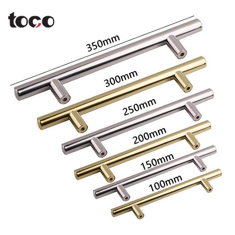 TOCO cabinet pull handle brass long wardrobe brass solid cupboard kitchen cabinet handle