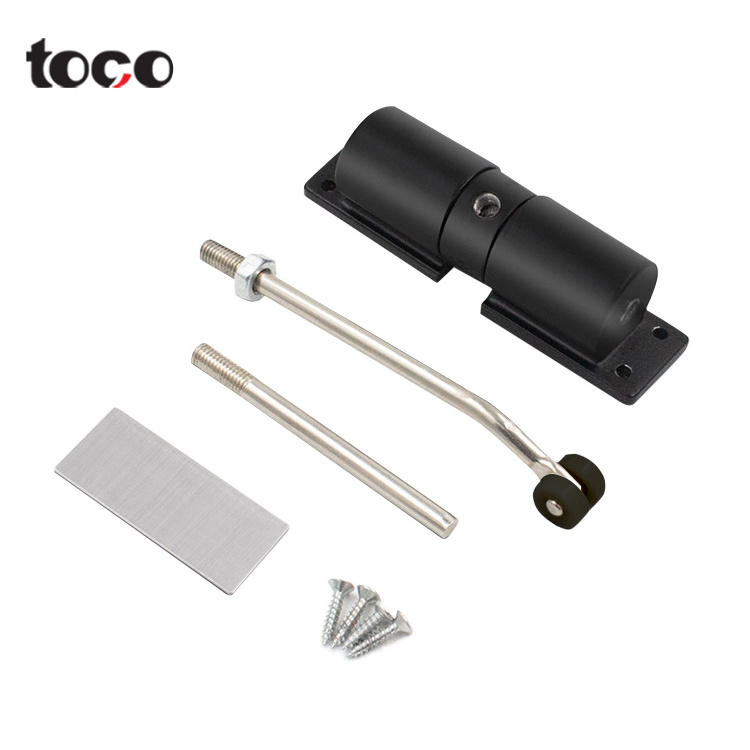 toco Aluminum automatic installing french Fireproof Spring Self Closing door closer Concealed Floor Hinge For Wooden Door