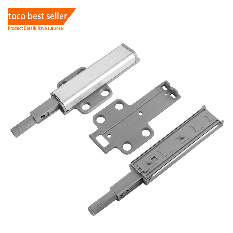 Toco Heavy Duty Zinc Alloy Magnetic Push Open System Button Hood Quick Release Latches  For Cabinets Drawers Door Retainer Catch