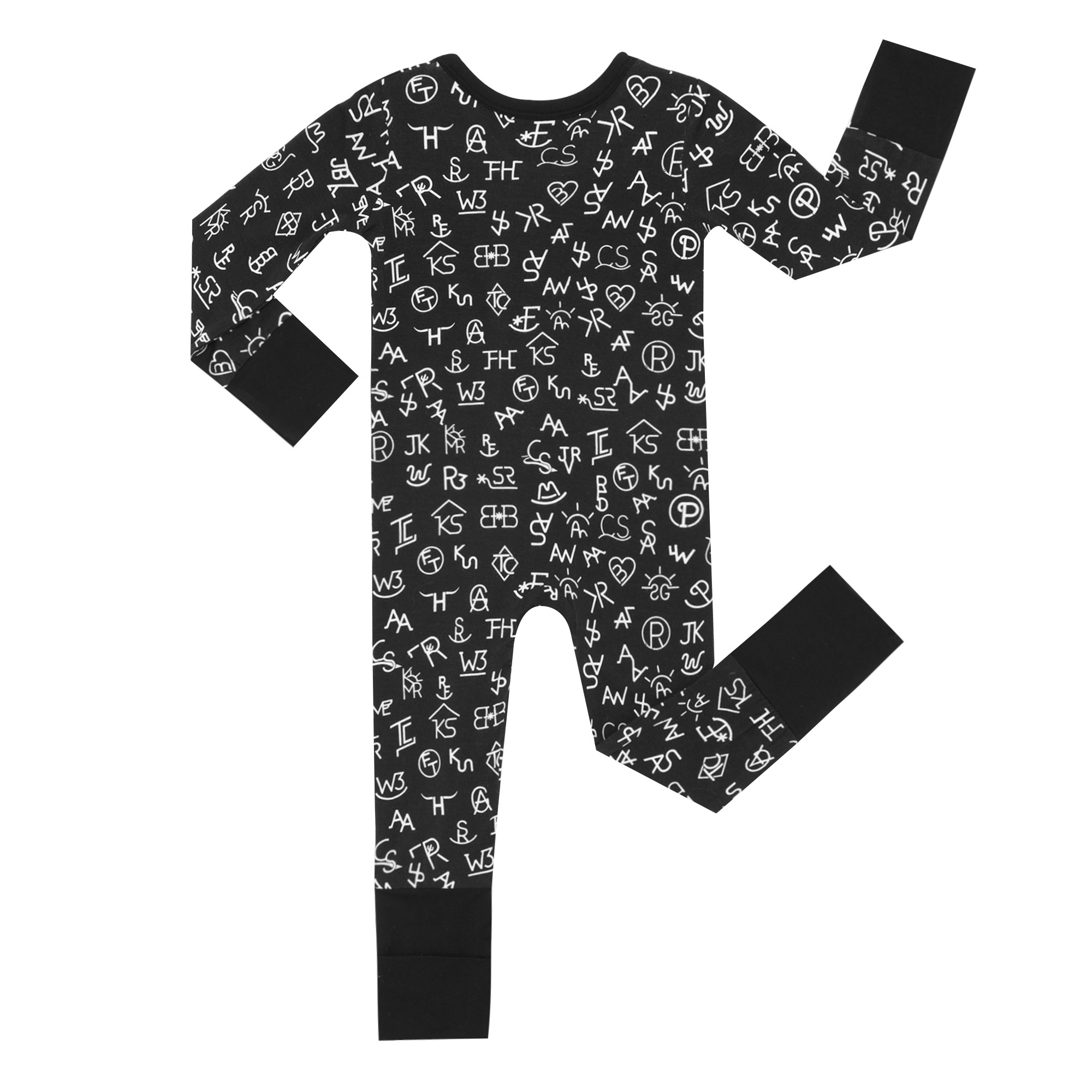 Custom Design Baby Bamboo Romper Two Piece Pajamas Baby Boy Clothes