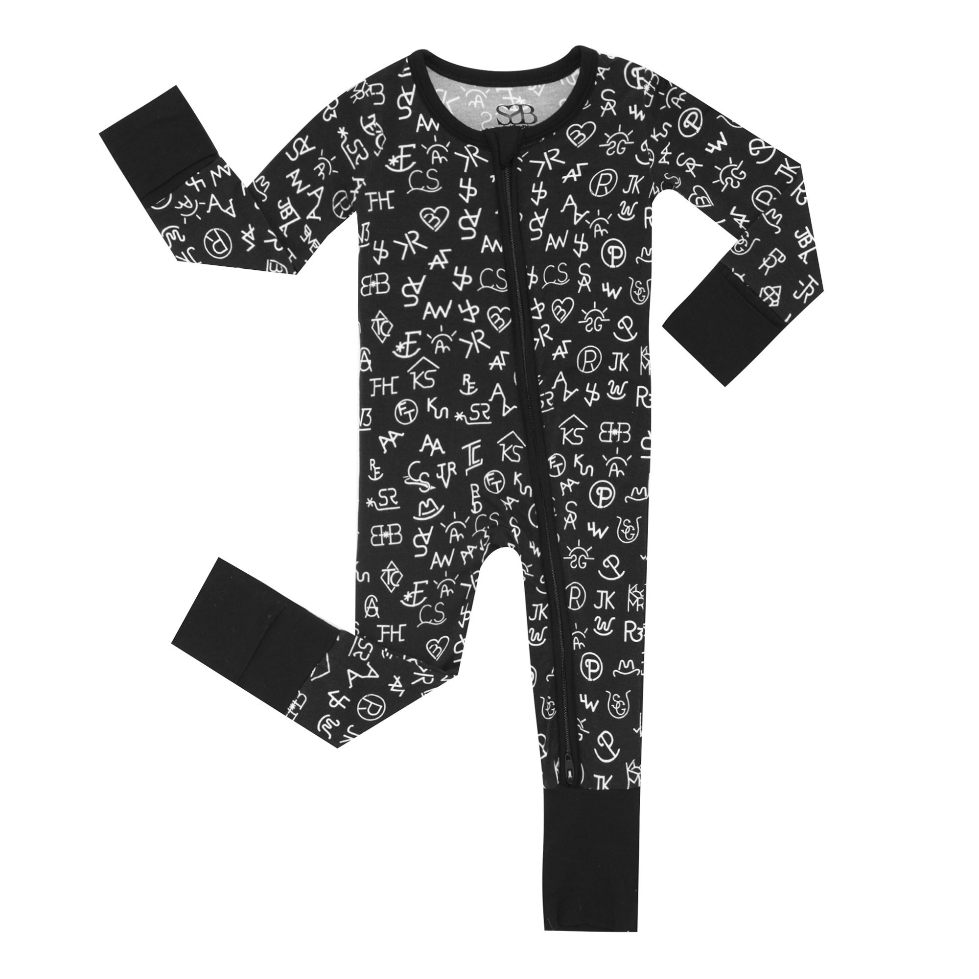 Custom Design Baby Bamboo Romper Two Piece Pajamas Baby Boy Clothes