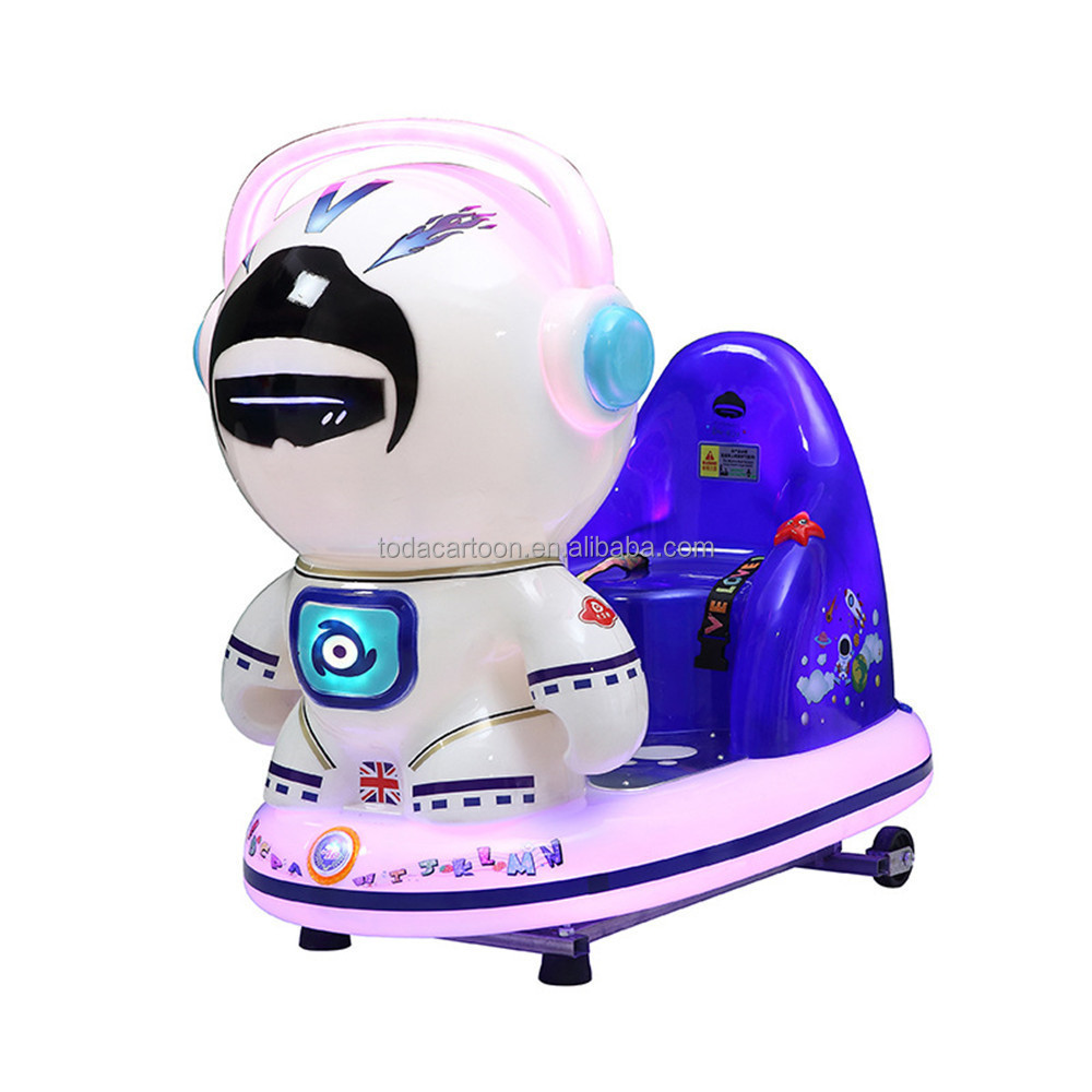 2021  New coin-operated rocker net red electric child astronaut toy car child baby scan code swing machine