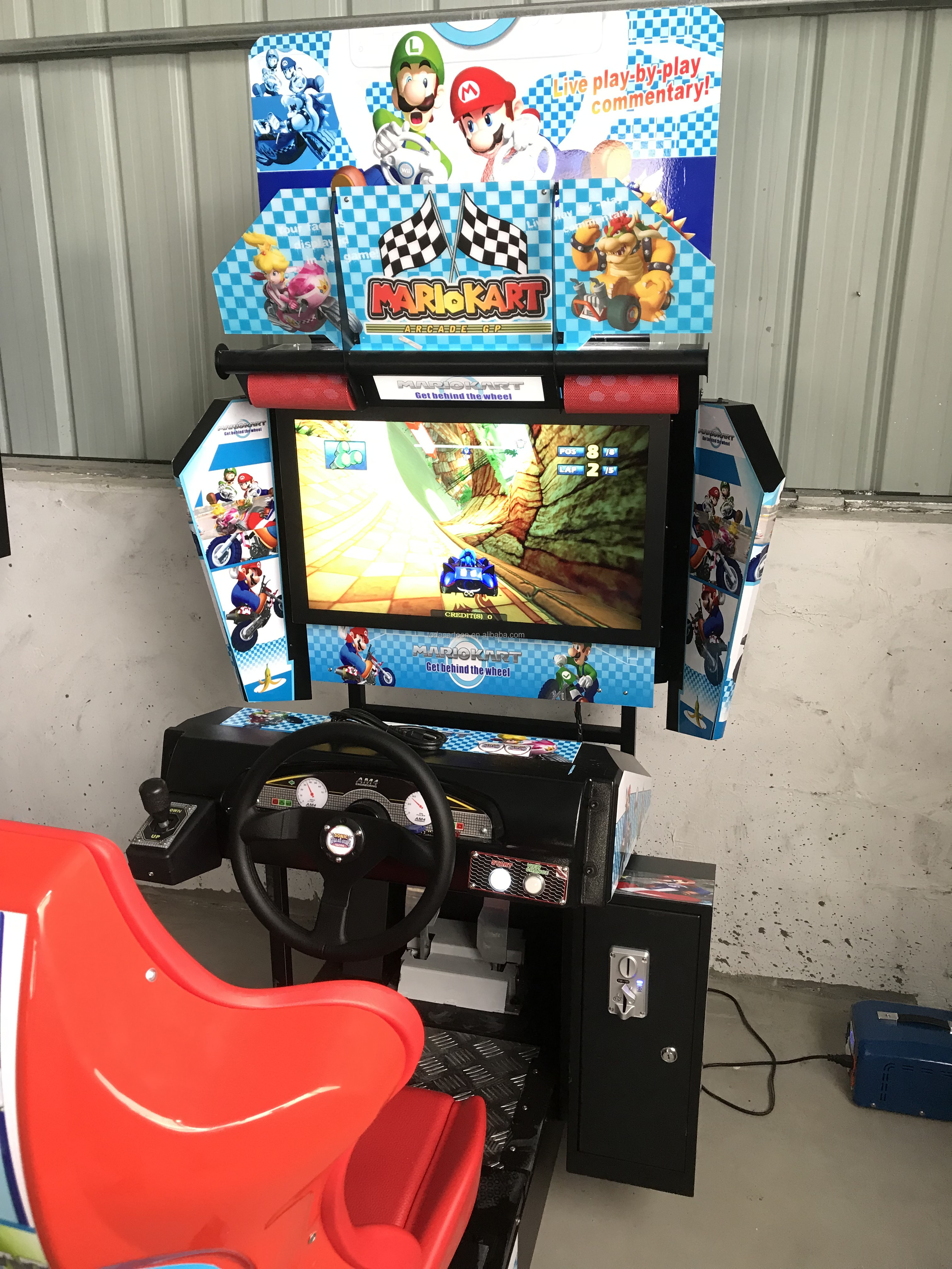 toda car racing games mario coin operated driving car game machine