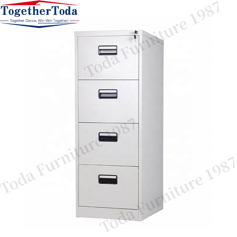 Steel file storage cabinet hot selling knock down metal durable filing cabinet with 4 drawers