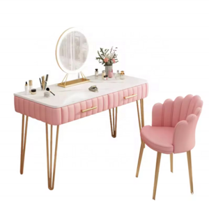 pink hairdressing table Hotel Used Bedroom Dressers Girls Dresser Drawer Pink Makeup Dresser With Mirror Bedroom Sets Furniture