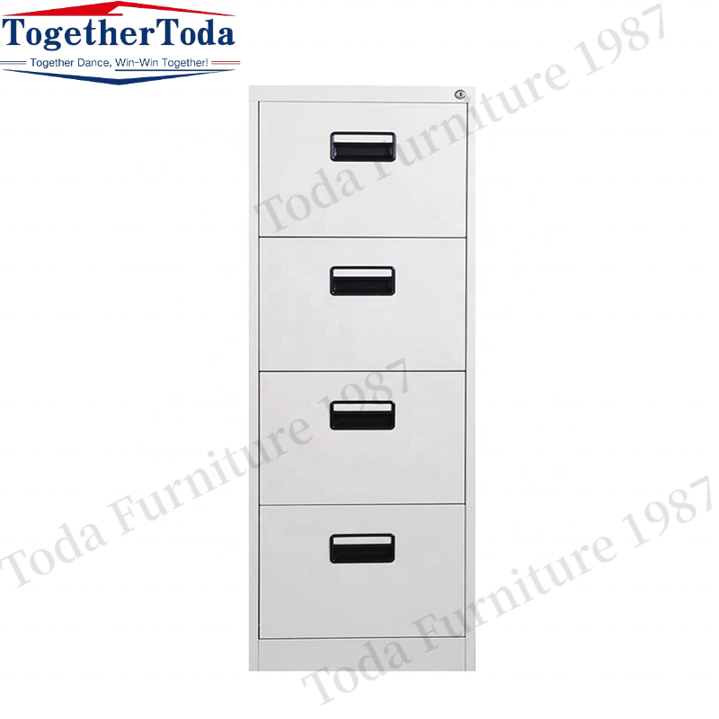 Steel file storage cabinet hot selling knock down metal durable filing cabinet with 4 drawers