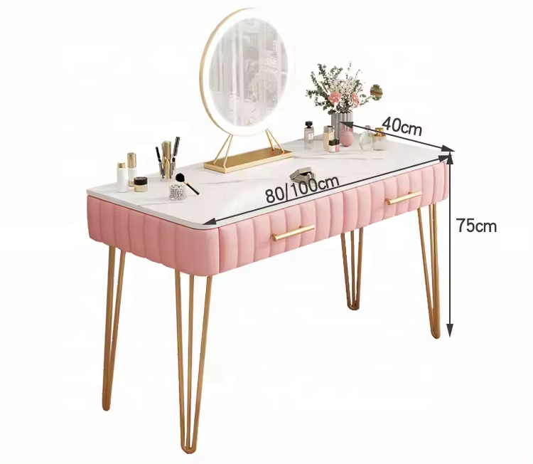 pink hairdressing table Hotel Used Bedroom Dressers Girls Dresser Drawer Pink Makeup Dresser With Mirror Bedroom Sets Furniture