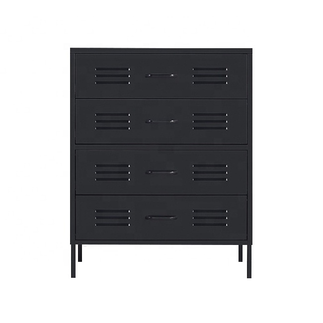 Steel Home Living Room Metal Furniture Cabinet 4 Drawers Storage Cabinet locker cupboard